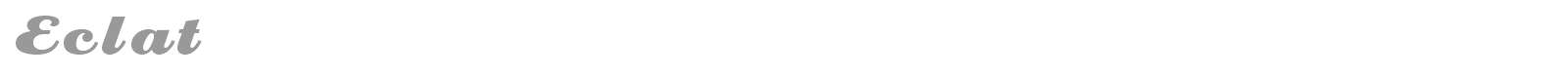 Eclat font preview